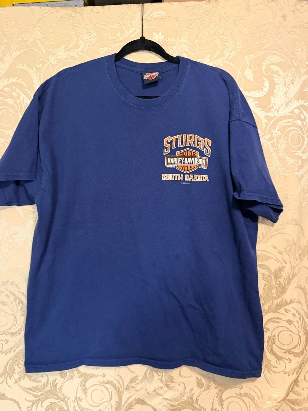 Harley-Davidson Blue Short Sleeve Sturgis South Dakota Tee